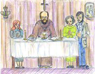 Four astonishing miracles, two of which were Eucharistic Miracles, occurred to Father Miguel De Maria Rosa Mystica, O.S.B., while celebrating mass on the Marian Feast Day of “Our Lady of Sorrows” September 15, 2002.  Father placed an unframed Icon of Our Lady Mediatrix of All Graces® laying flat on the altar next to the chalice.  See the sworn affidavits of the testimonies of the six eye witnesses to these four miracles.